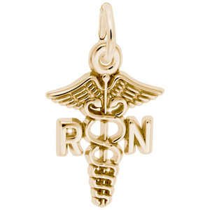 Small Rn Caduceus Rembrant Charm
