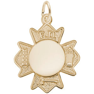 Fire Department Badge Rembrant Charm