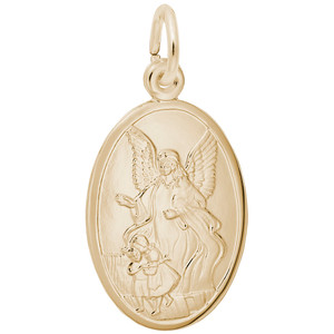 Guardian Angel Oval Disc Rembrant Charm