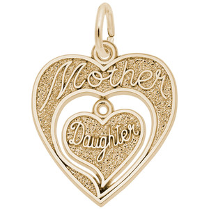 Mother Daughter Hearts Rembrant Charm