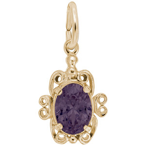 Filigree June Stone Rembrant Charm