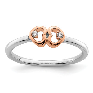 14K Two-Tone First Promise Lab Grown Diamond Hearts Promise Ring RM6915-003-WRLG