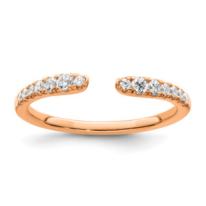 True Origin Rose Gold 1/4 carat Lab Grown Diamond VS/SI D E F Fancy BandRM8596-024-RLD