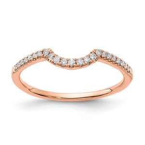 14k Rose Gold Diamond Wedding BandRDB2612W-4RA