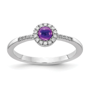 Diamond and Cabochon Gemstone Ring s