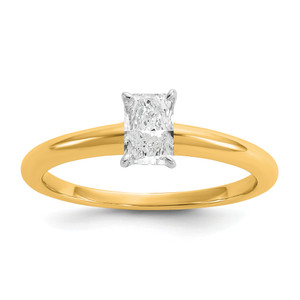 Grande Lab Grown Radiant-Cut Octagonal Diamond Solitaire Ring s
