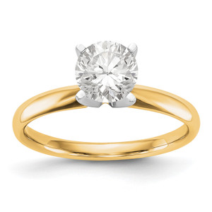 14k  Lightweight 4-Prong Diamond Solitaire Ring s