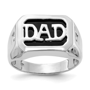 Men's Diamond 'DAD' Ring sY1602A