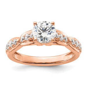 14K Rose Gold Lab Grown Diamond VS/SI GH, Semi-mount Engagement Ring RM9044E-100-RLG