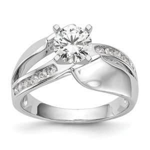 Diamond Semi-mount By-Pass Engagement Ring sRM2501E-020-WAA