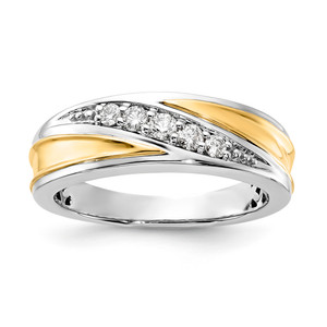 10k Two-tone Two Hearts Diamond Ring RDD2760G-0WAB