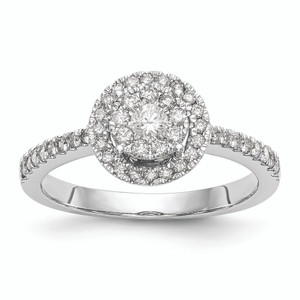 Diamond Cluster Engagement Ring sRM2354E-050-WAA