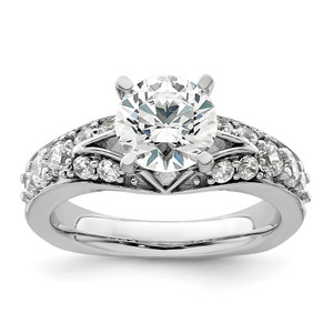 14K White Gold Lab Grown Diamond VS/SI GH, Semi-mount Engagement RinRM8985E-150-WLG