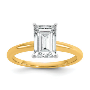 Grande Lab Grown Emerald-Cut Octagonal Diamond Solitaire Ring s