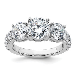 14kw True Origin Lab Grown Diamond 4ctw VS/SI DEF 3 Stone Ring RM11010-400-WLD