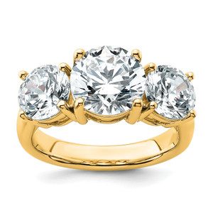 14ky True Origin Lab Grown Diamond 5ctw VS/SI DEF 3 Stone Ring RM11006-500-LD