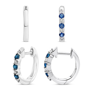 Sapphire Earrings in 14KT Gold ue2385