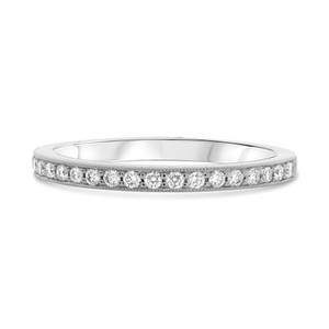 Shared Prong Milgrain Diamond Band in 14KT Gold kr2136w