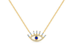 Sapphire Necklace in 14KT Gold EN1191