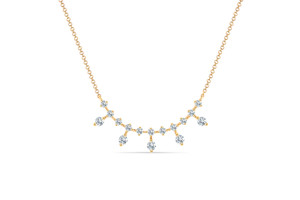 Round Diamond Necklace in 14KT Gold EN1187