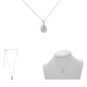 Pear Shape Diamond Necklace in 14KT Gold UN2065