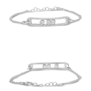 Sliding Diamond Trio Bracelet in 14KT Gold EB1004