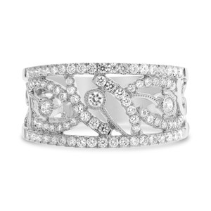 Filigree Diamond Wedding Band in 14KT Gold ur1556w