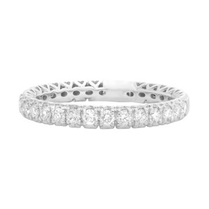 Hidden Heart Half Pave Diamond Band
  RJ-UR1753-1