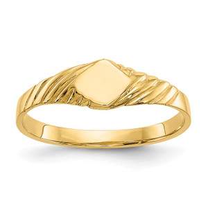 14KT Child's Fancy Signet Ring