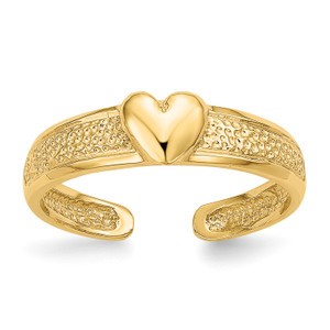 14KT Heart Toe Ring