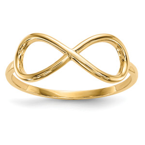 10KT Gold Polished Infinity Ring