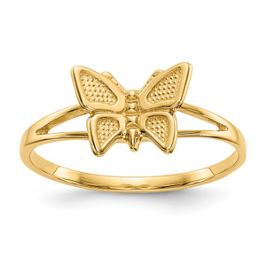 14KT Children's Butterfly Ring