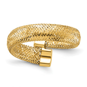 Leslie's 14KT Mesh Bypass Stretch Ring