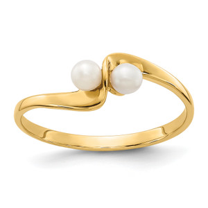 14KT 3mm FW Cultured Pearl ring