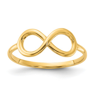 14KT Polished Infinity Ring