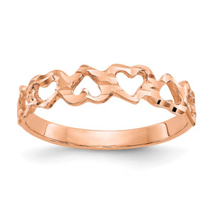 14KT Rose Gold Heart Ring