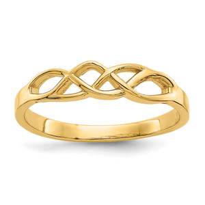 10KT Free Form Knot Ring