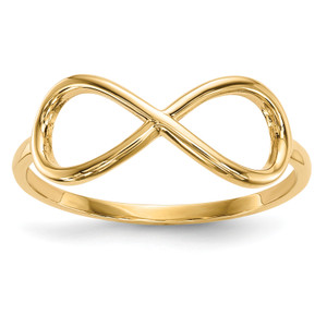 14KT Gold Polished Infinity Ring