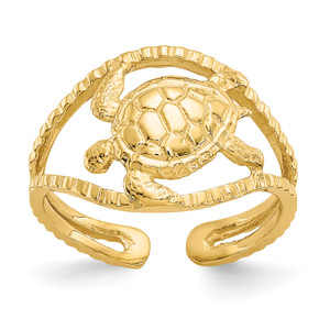 14KT Turtle Toe Ring