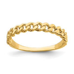 14KT Chain Link Band Ring