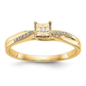 10KT Complete Diamond Engagement Ring