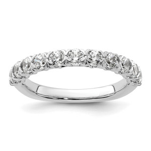 14KT White Gold Diamond Wedding Band