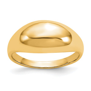 14KT Yellow Gold Polished Dome Ring