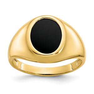 10KT Onyx Mens Ring