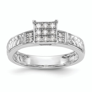 Diamond Trio Cluster Engagement Rings