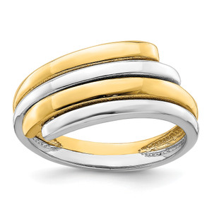 14KT Two-Tone Crossover Band