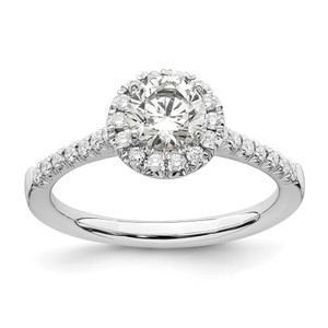 True Origin Lab Grown Diamond Round Halo Engagement Rings