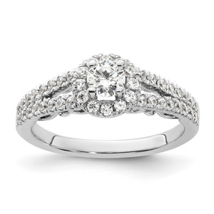Diamond Halo Semi-Mount & Complete Engagement Rings