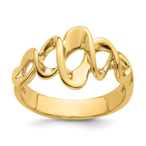 14KT Cut-Out Freeform Ring