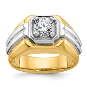 10KT Two-Tone Fancy Ring Mounting